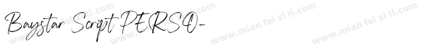 Baystar Script PERSO字体转换